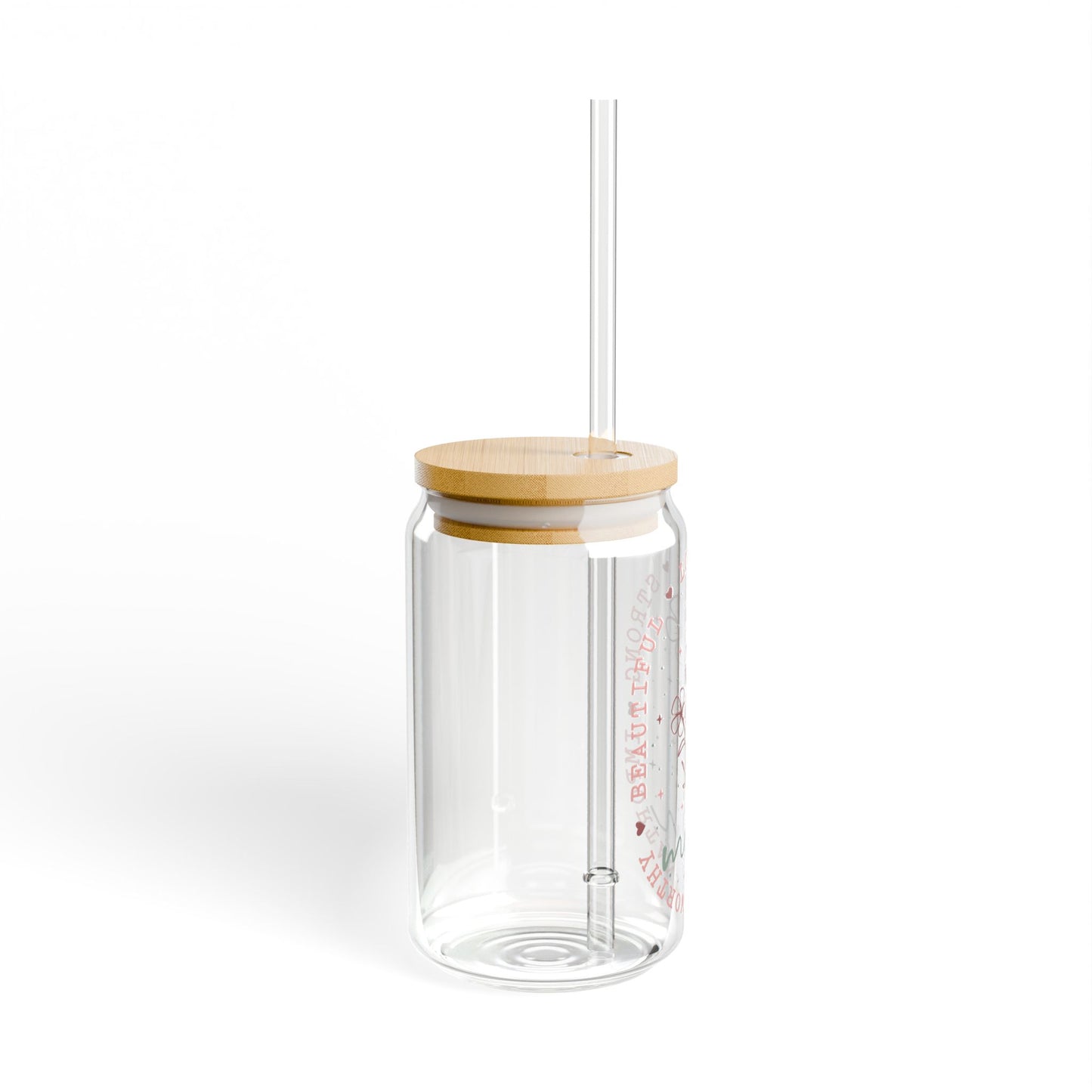 Flower Mom Glass Tumbler - 16oz