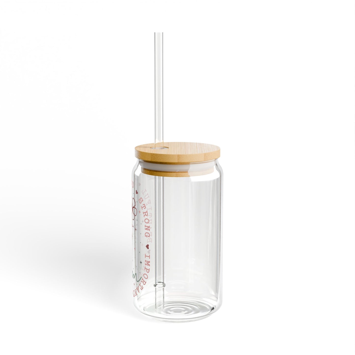 Flower Mom Glass Tumbler - 16oz