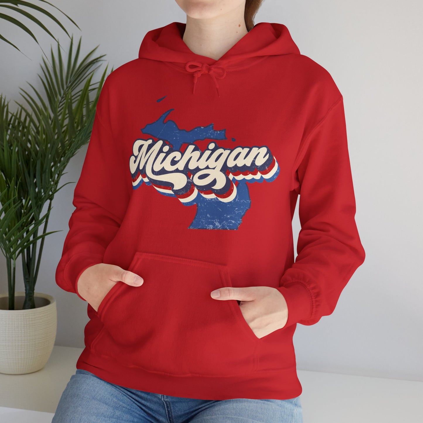 Michigan Vintage Hooded Sweatshirt