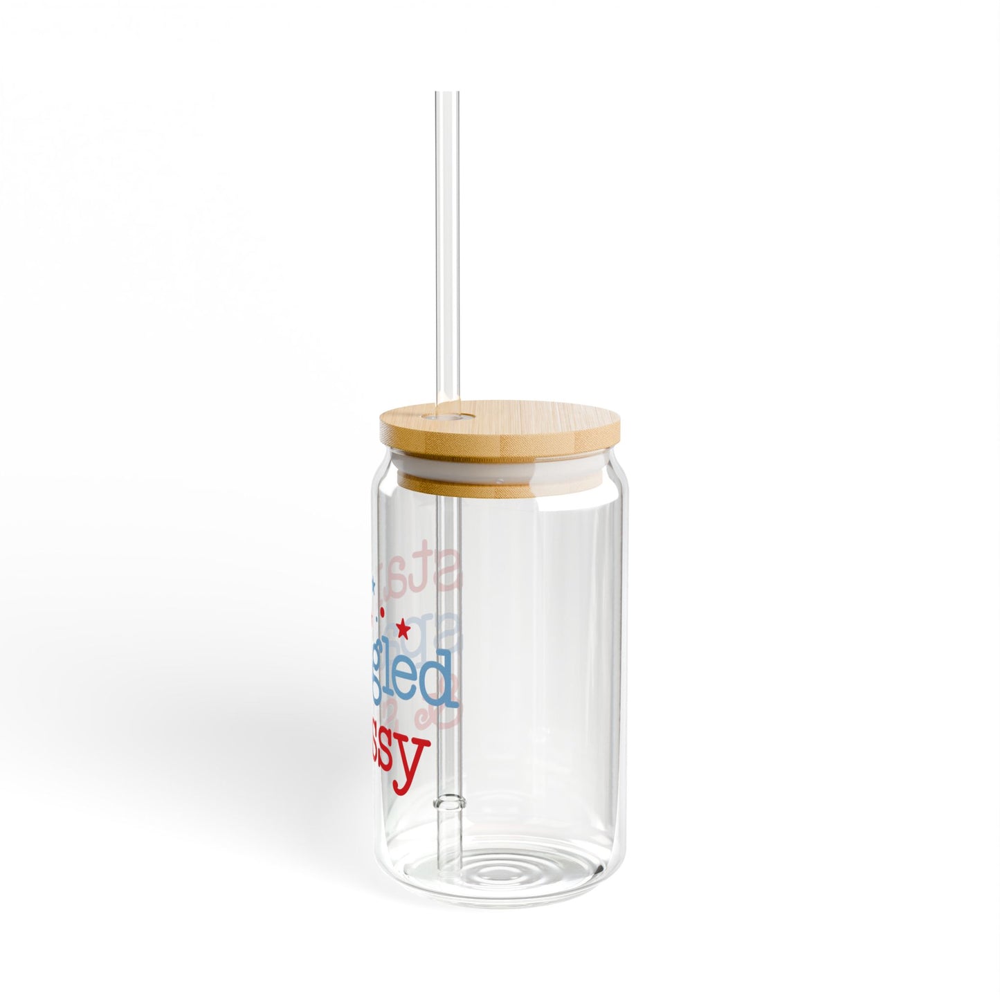 Star Spangled Sassy Glass Tumbler