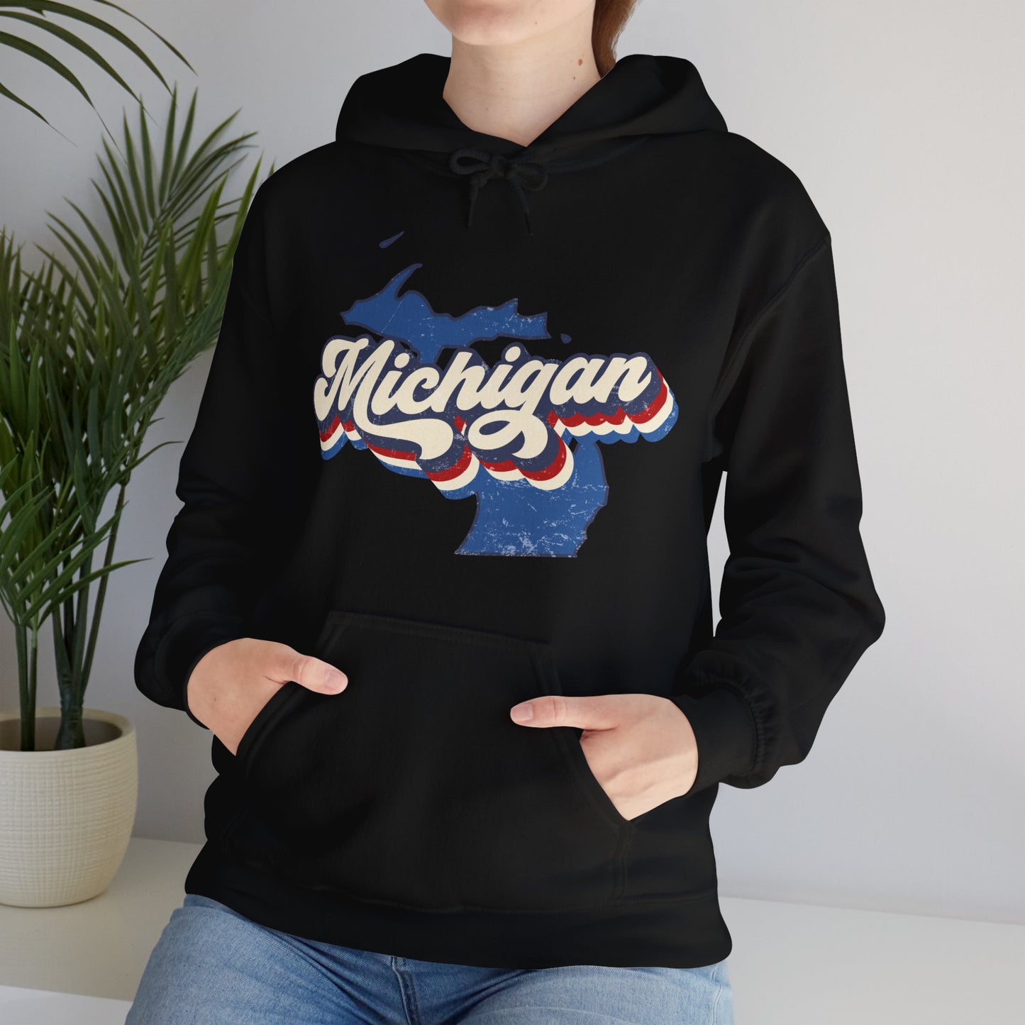 Michigan Vintage Hooded Sweatshirt