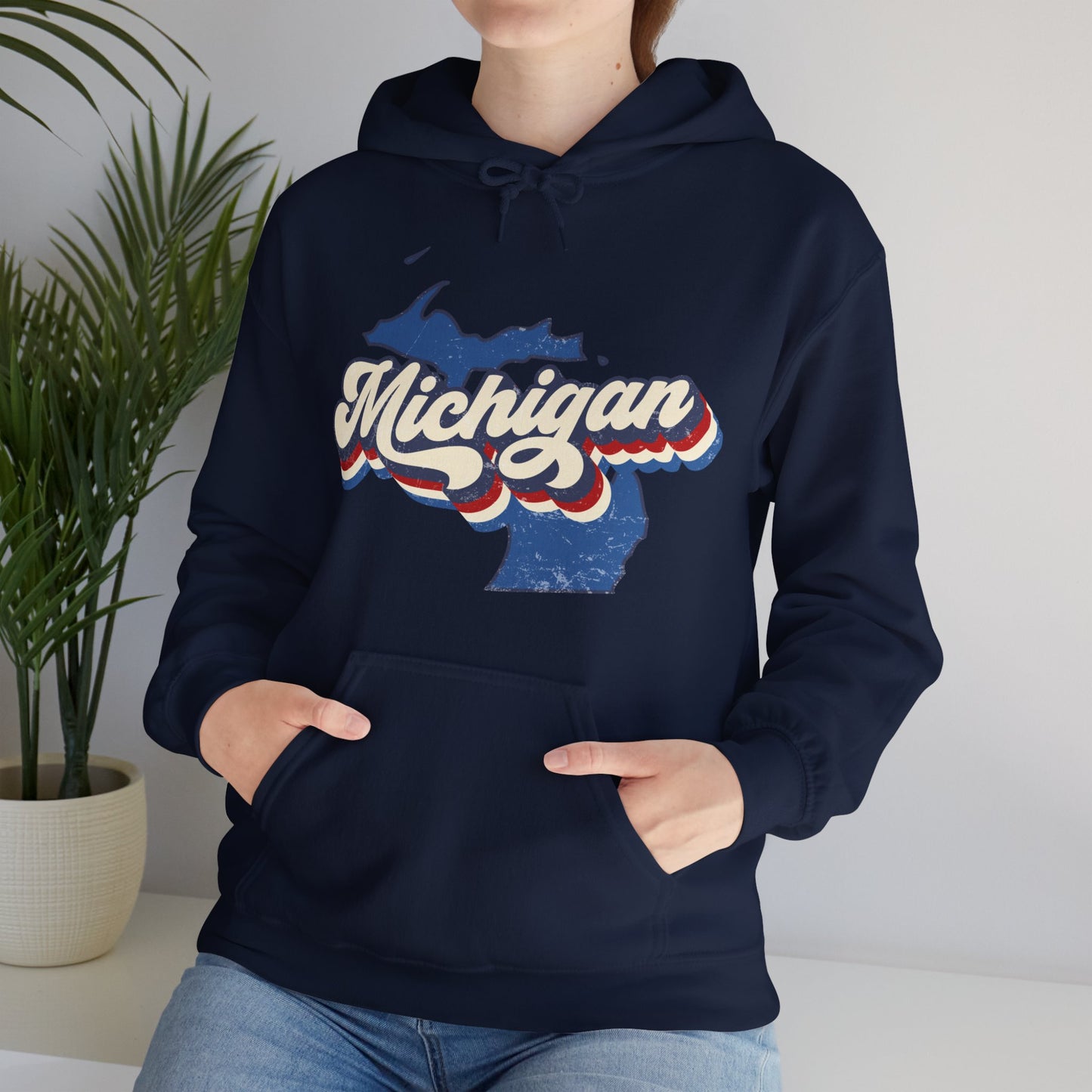 Michigan Vintage Hooded Sweatshirt