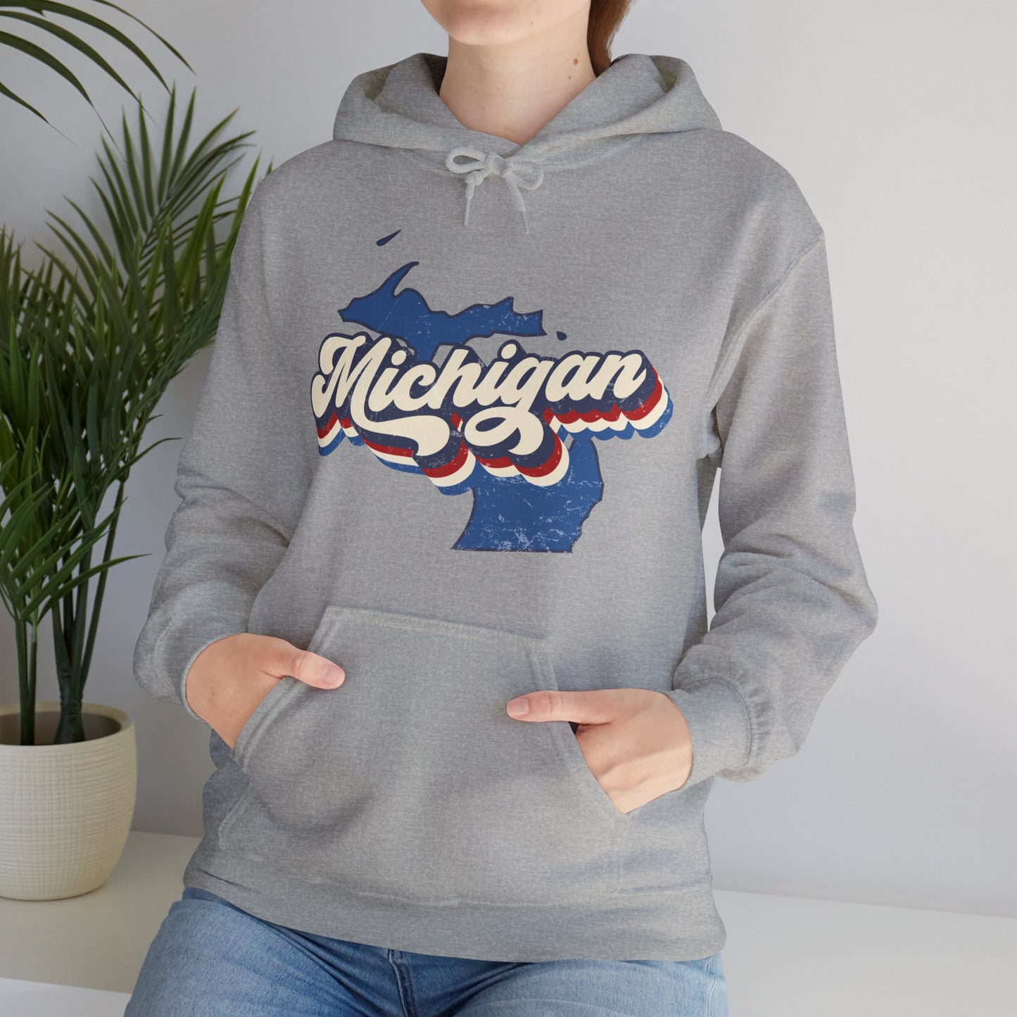 Michigan Vintage Hooded Sweatshirt