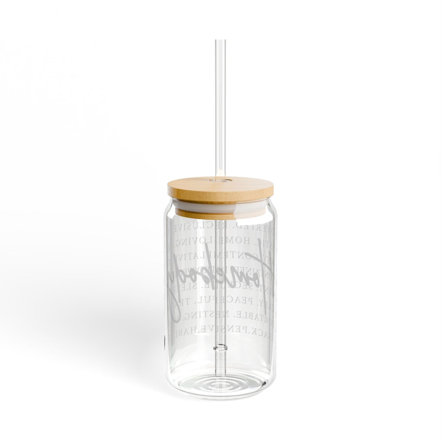Homebody Words Glass Tumbler - 16oz