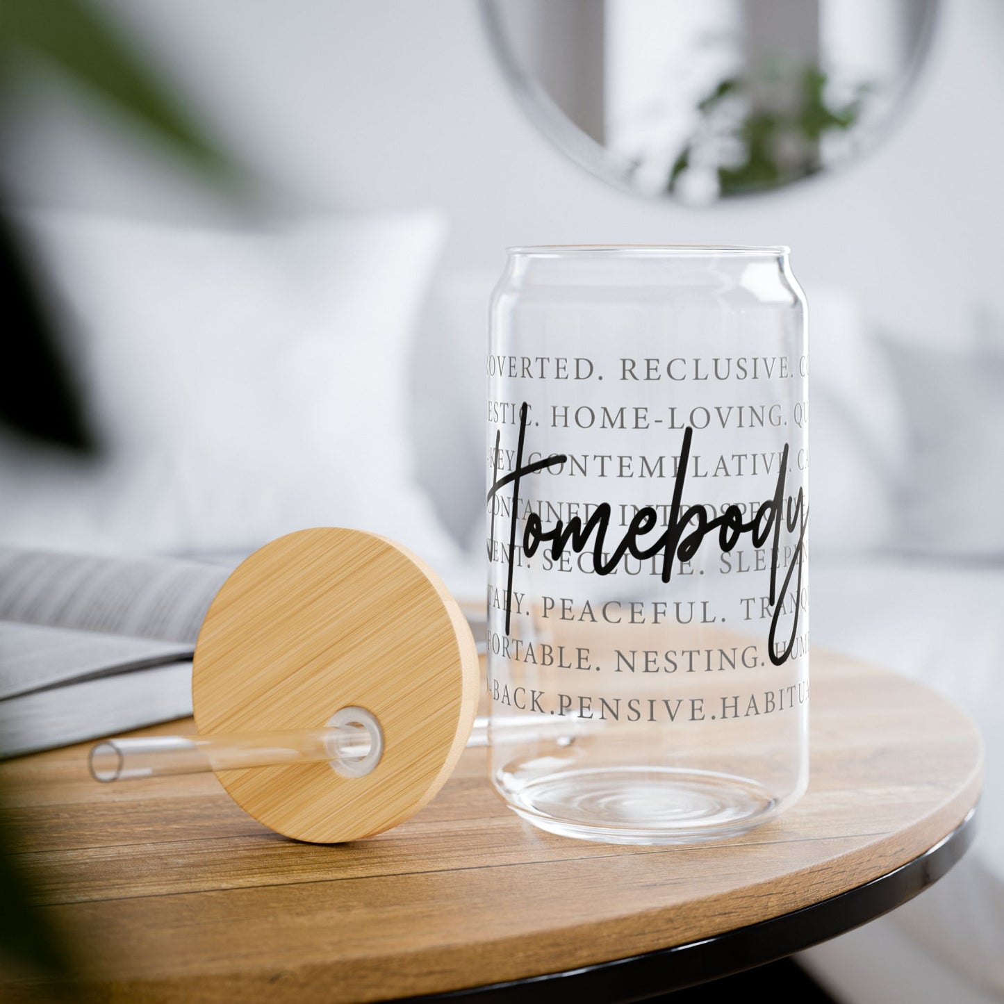 Homebody Words Glass Tumbler - 16oz