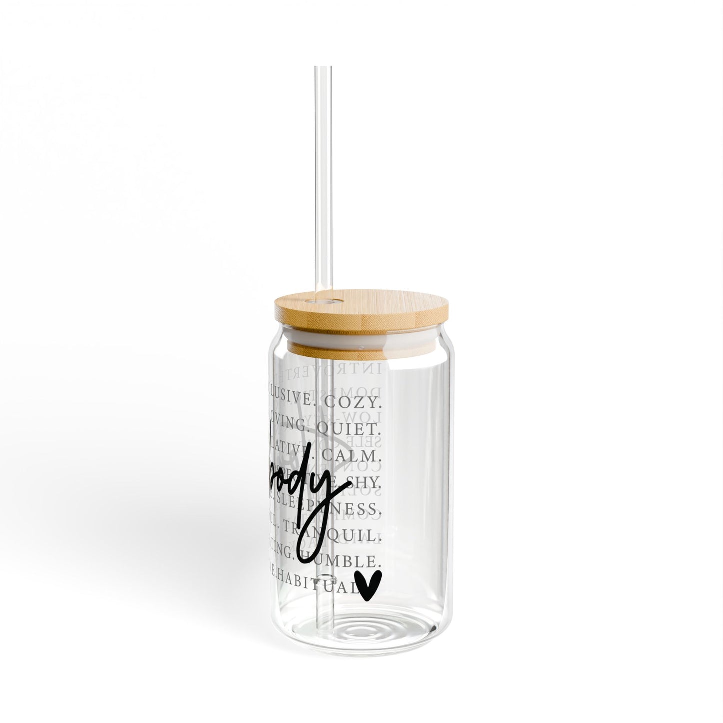 Homebody Words Glass Tumbler - 16oz