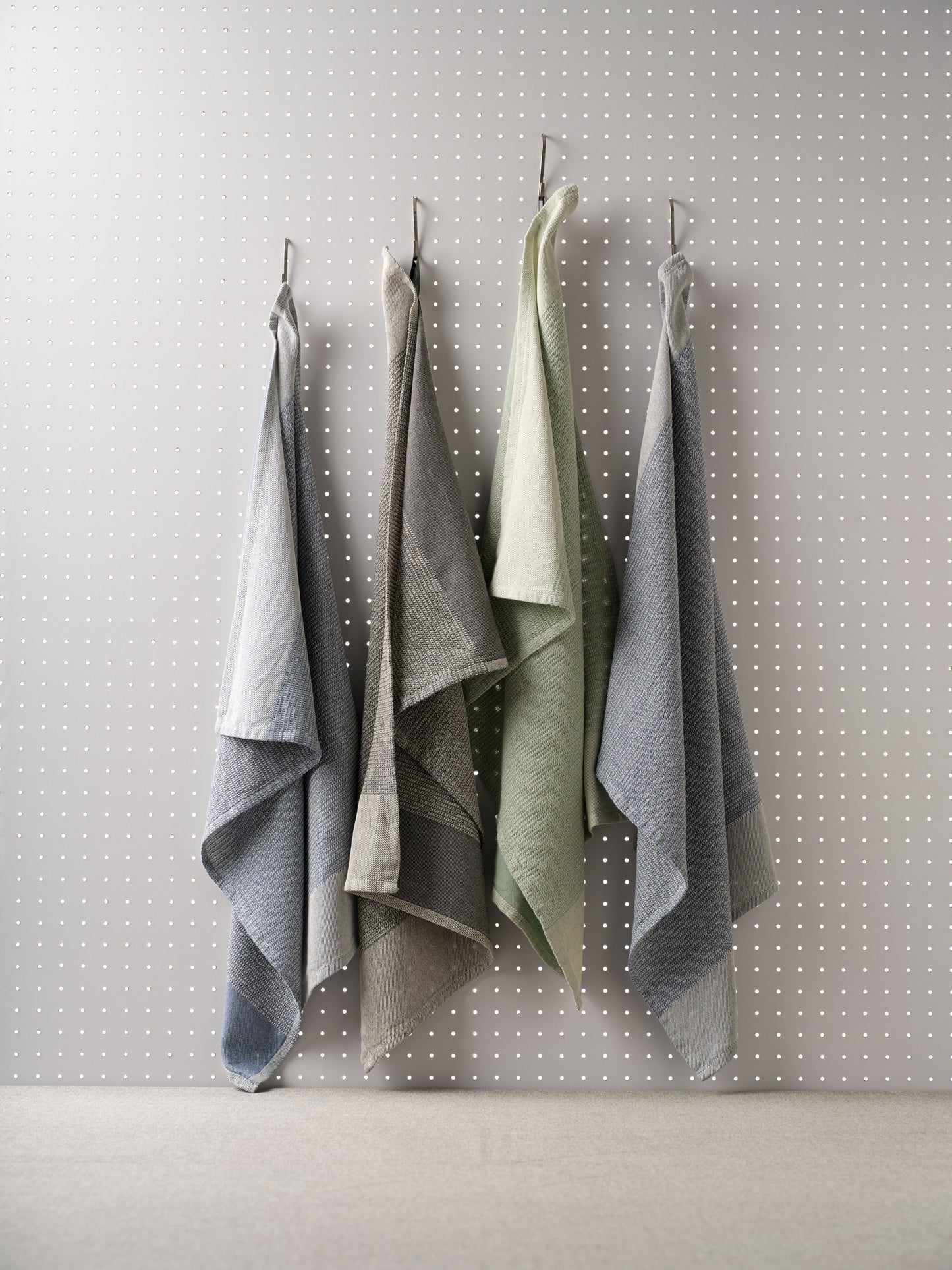 Kitchen Towels, Set of 4 - Cotton Waffle Weave Set