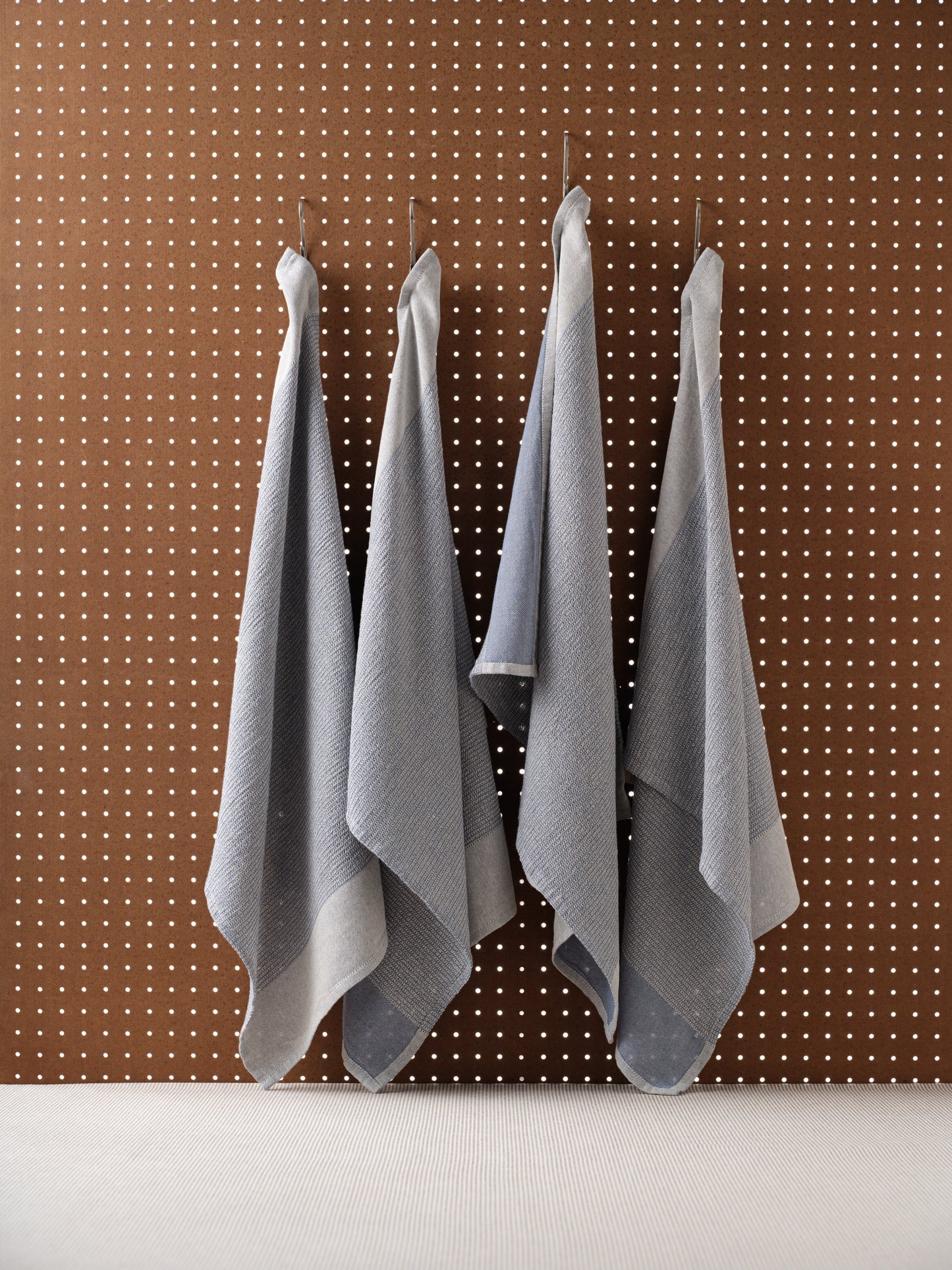 Kitchen Towels, Set of 4 - Cotton Waffle Weave Set