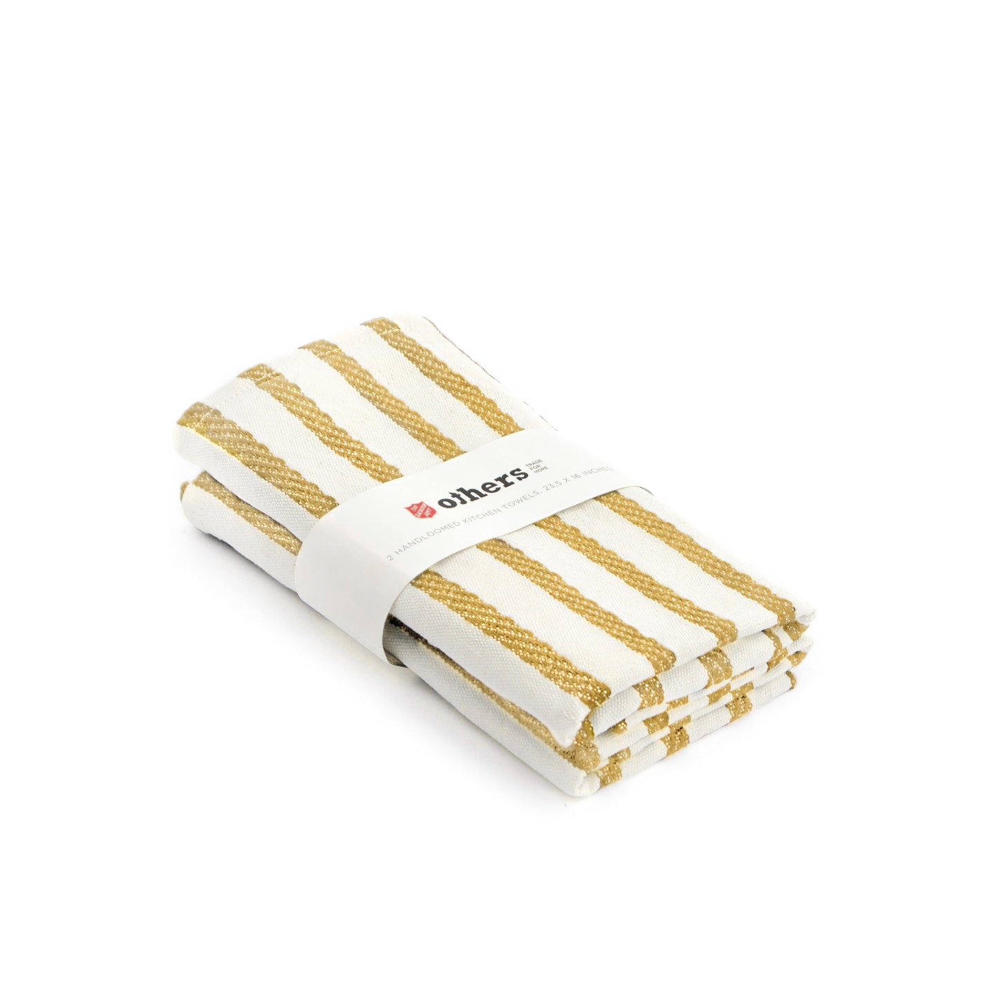 Others Tea Towel Striped Yellow