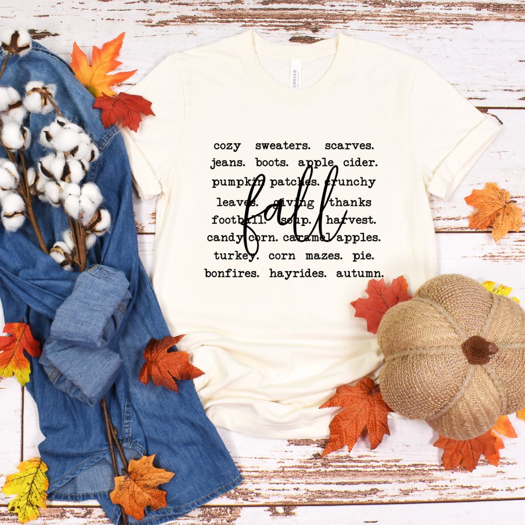 Fall (Words) Tee