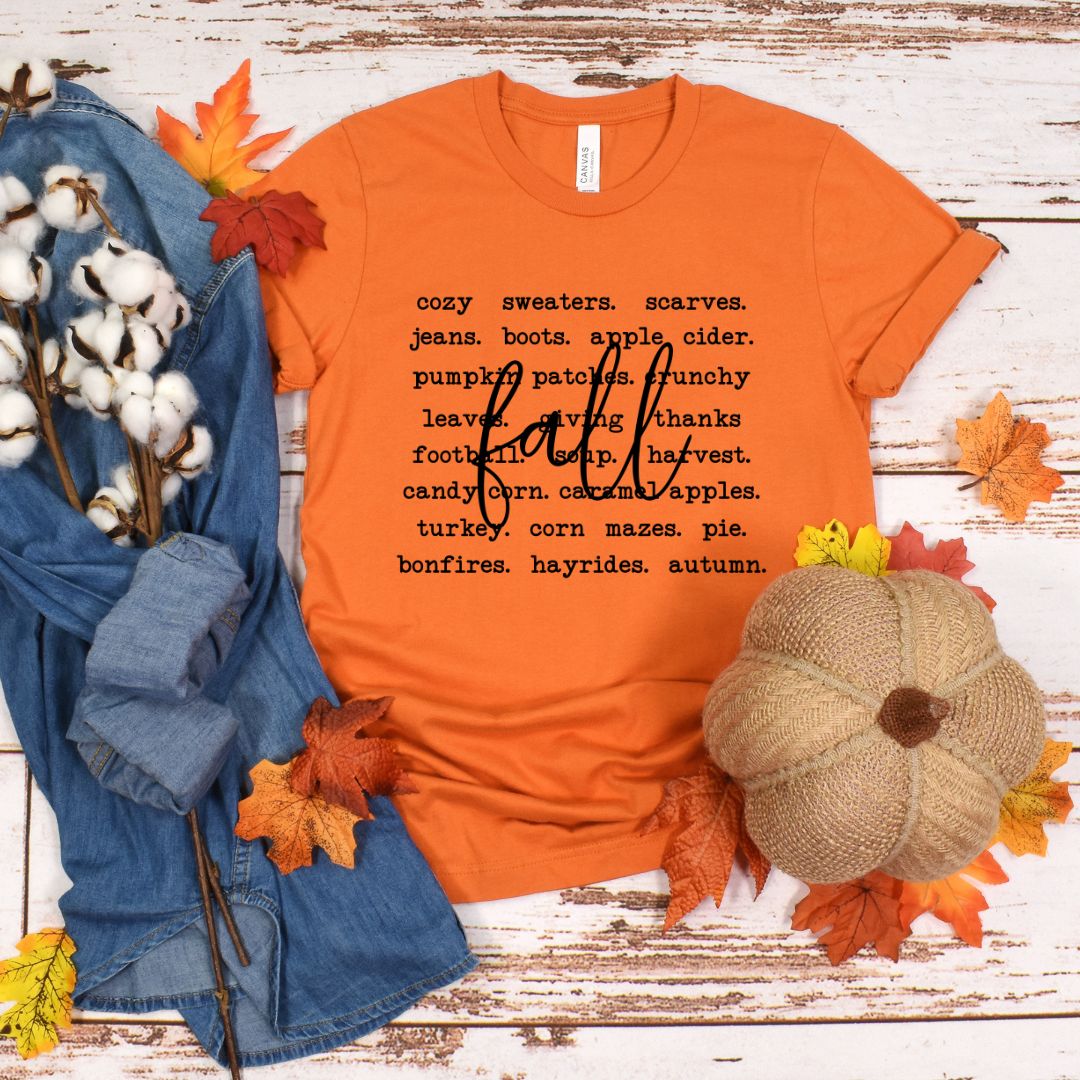 Fall (Words) Tee