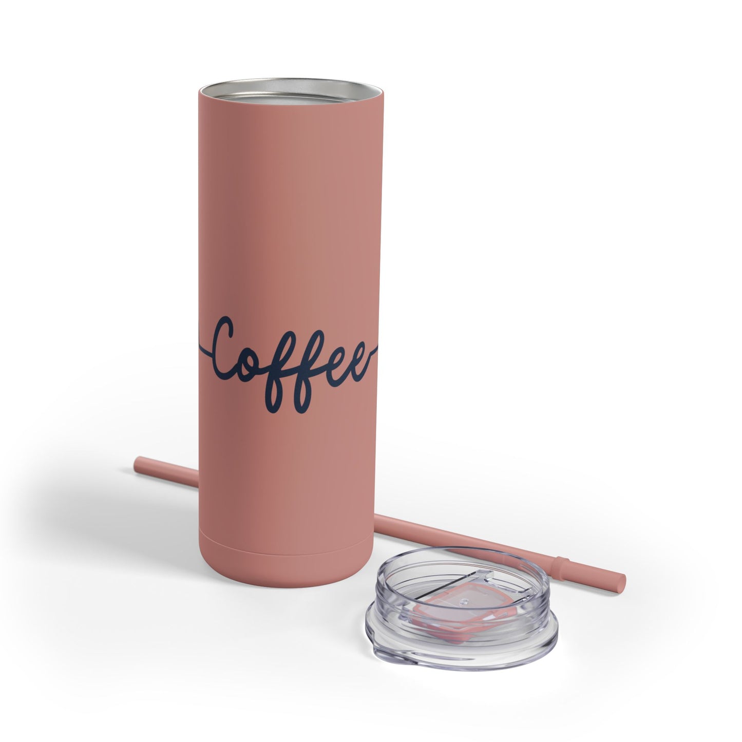 Coffee Heartbeat Skinny Tumbler - 20oz Matte Drinkware