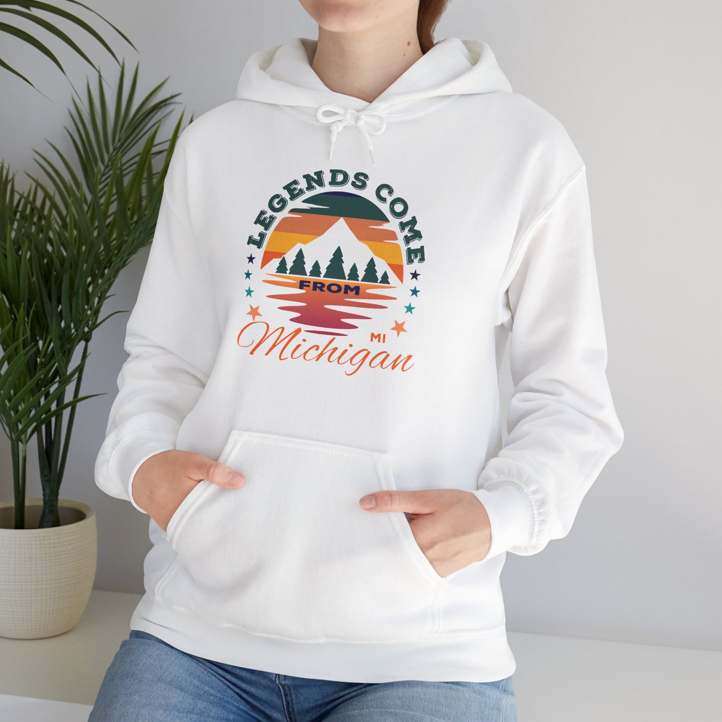 Legends Come From Michigan Unisex Hooded Sweatshirt
