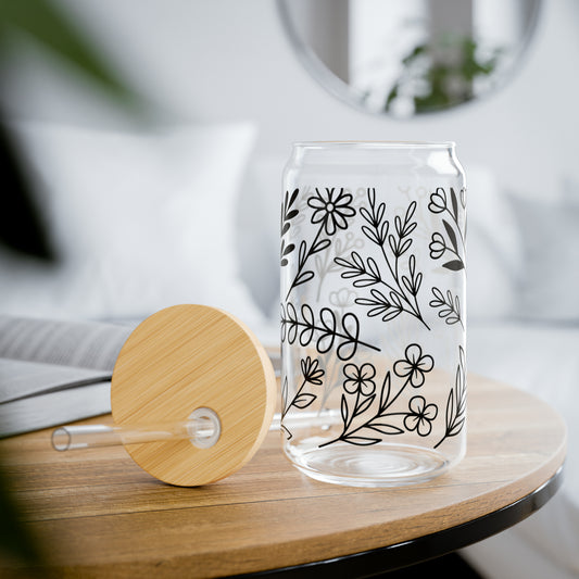 Botanical Bliss Glass Tumbler