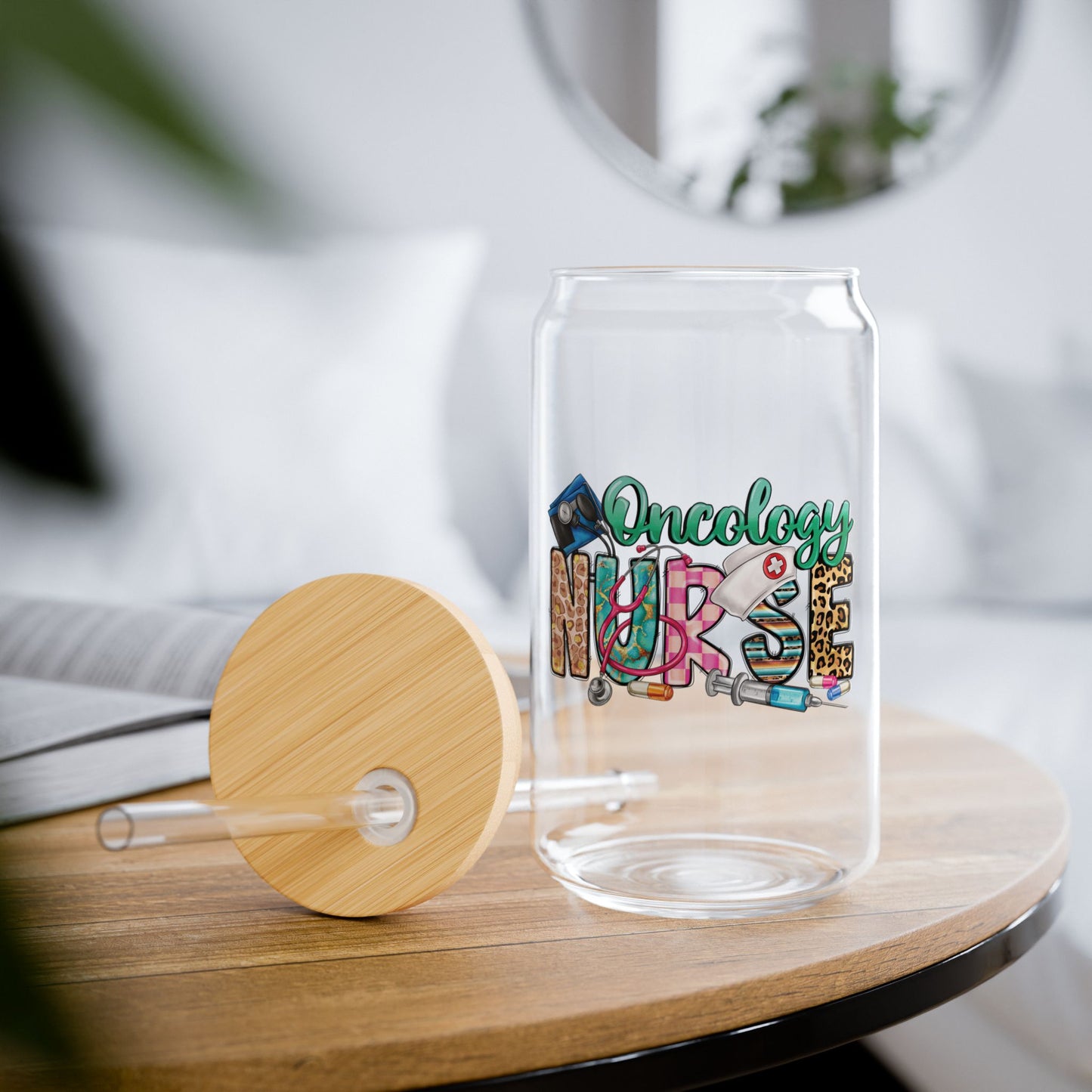 Oncology Nurse Glass Tumbler