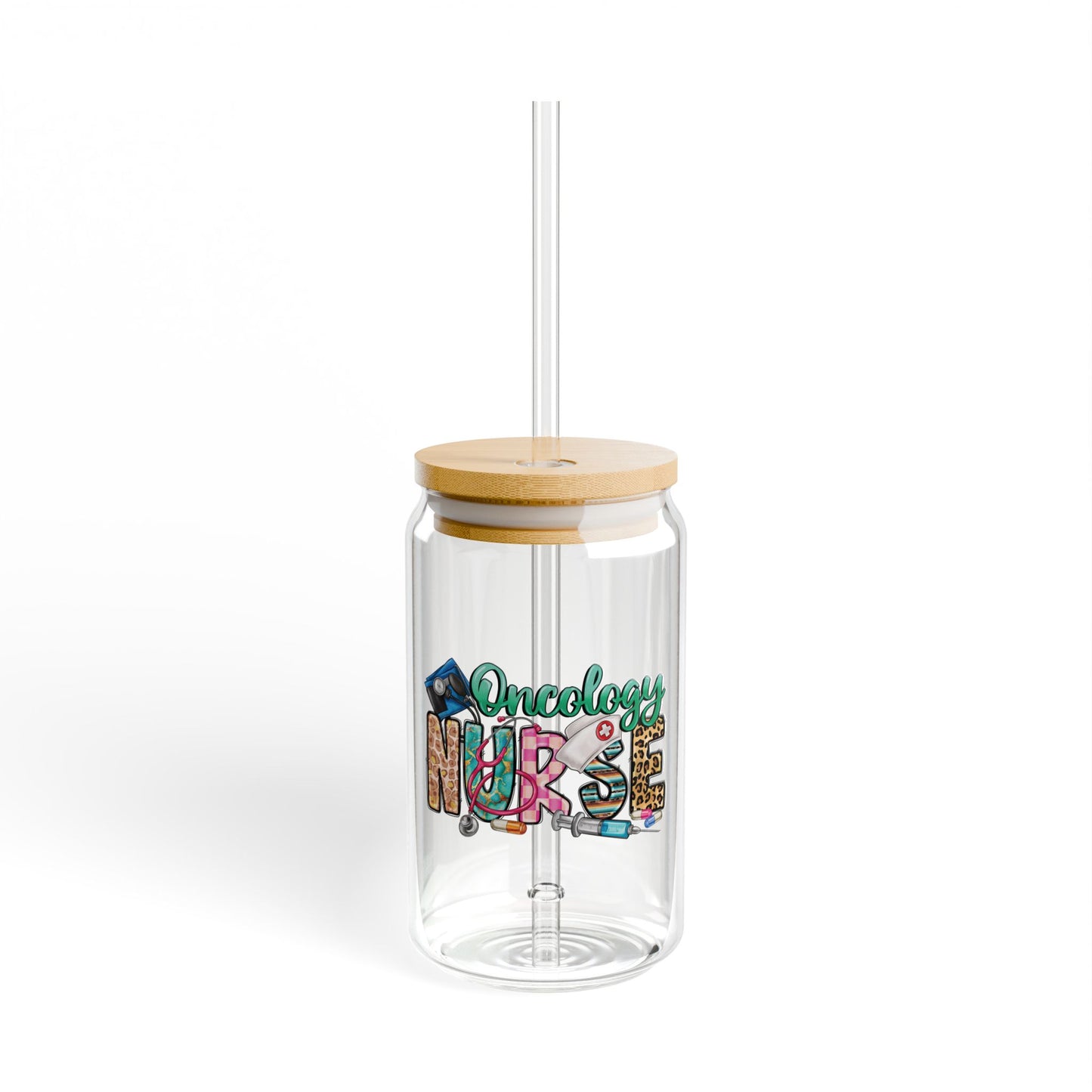 Oncology Nurse Glass Tumbler