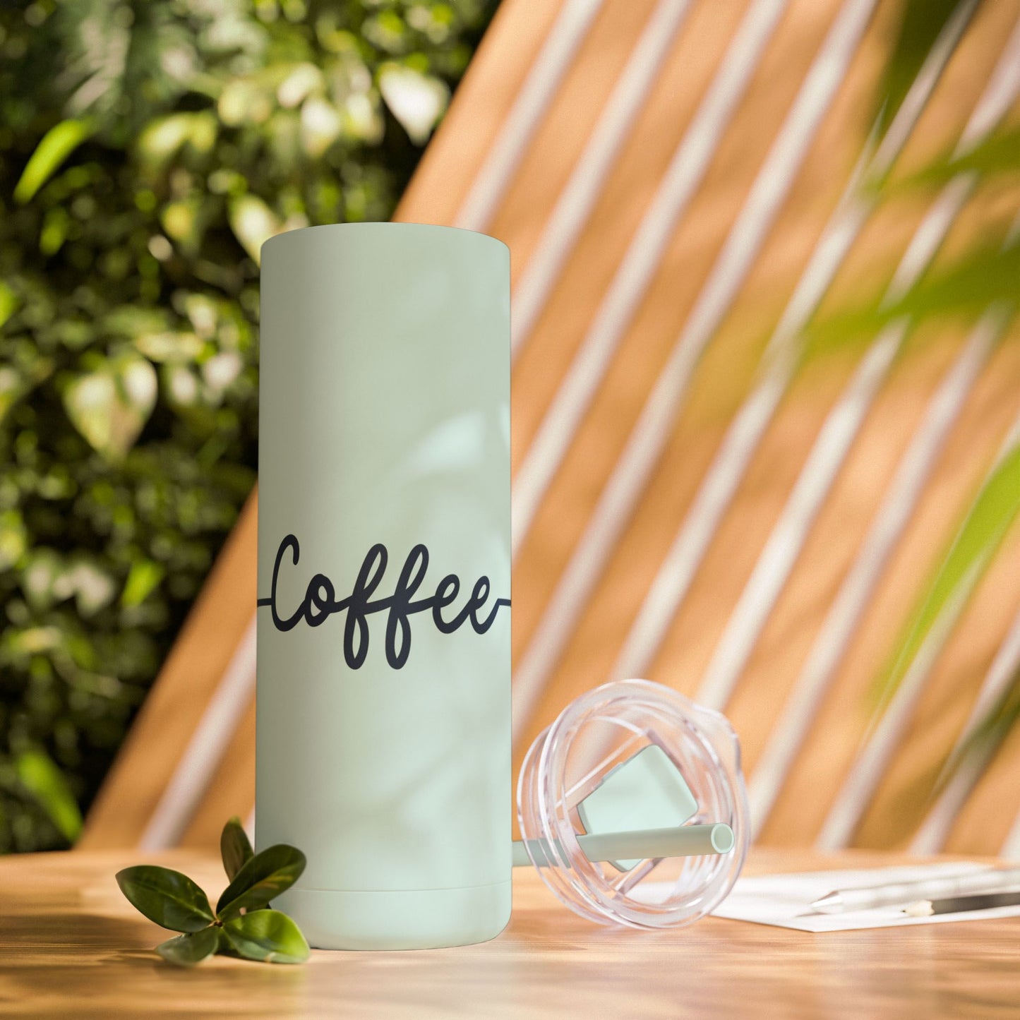 Coffee Heartbeat Skinny Tumbler - 20oz Matte Drinkware