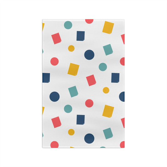 Circles and Squares Hand Towel