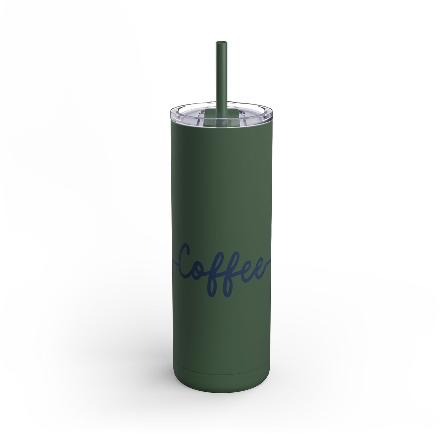 Coffee Heartbeat Skinny Tumbler - 20oz Matte Drinkware