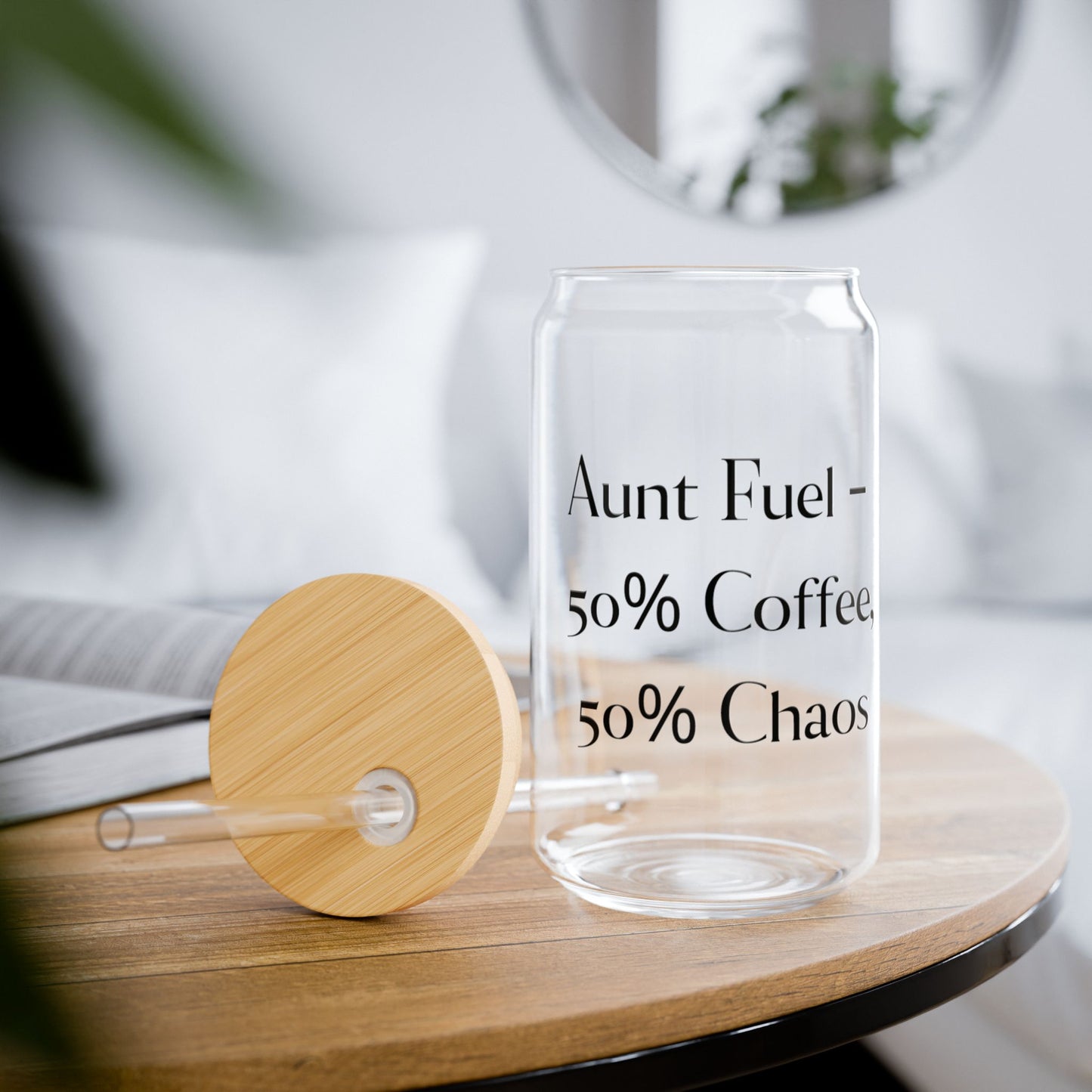 Aunt Fuel Glass Tumbler - 16oz