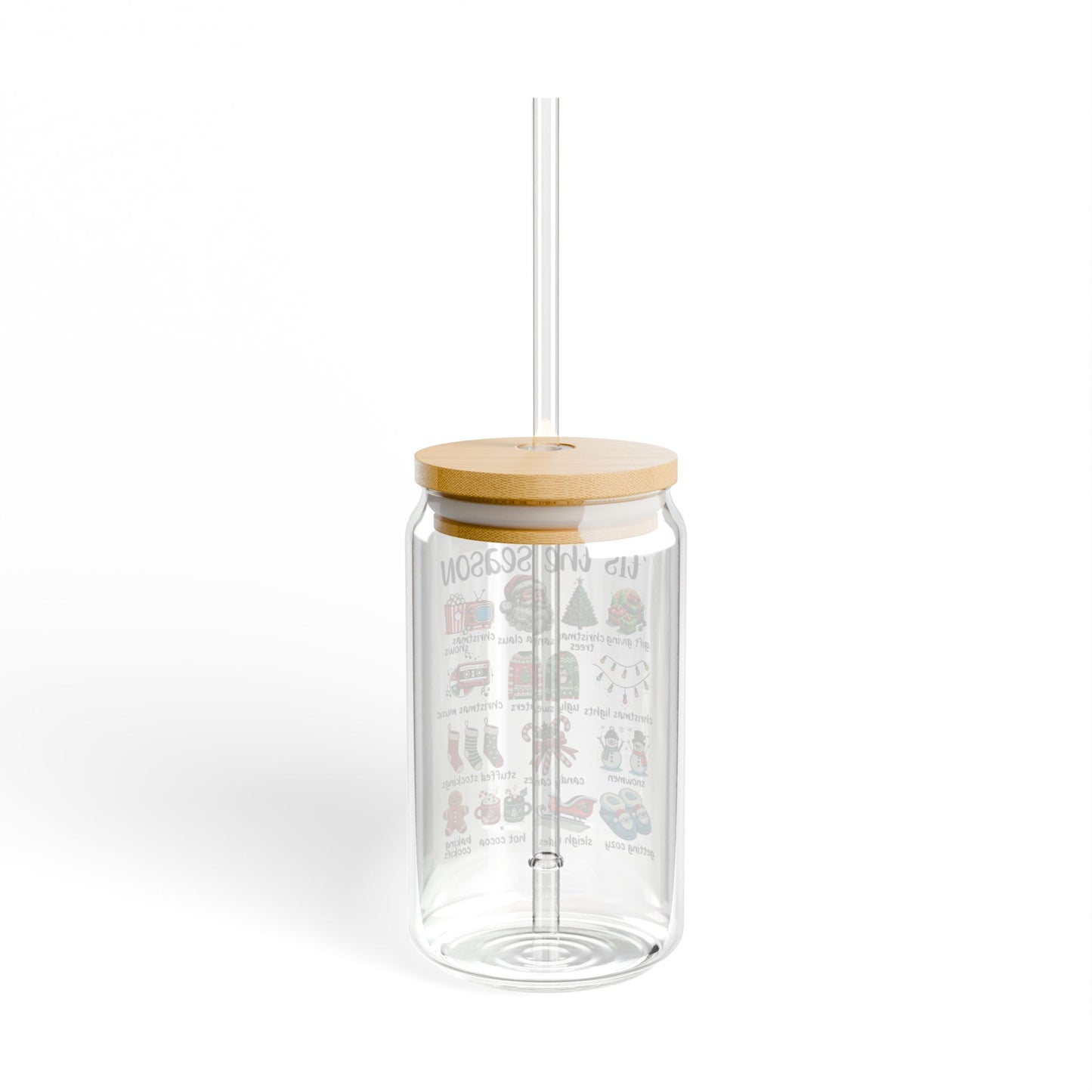 Tis the Season Glass Tumbler