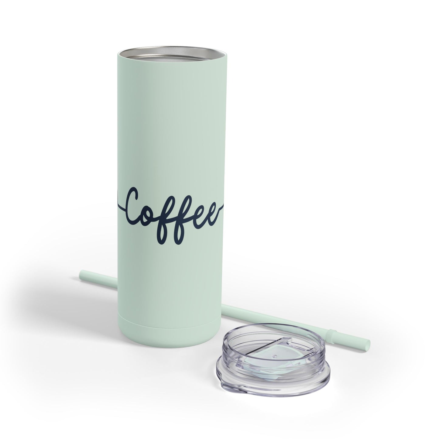 Coffee Heartbeat Skinny Tumbler - 20oz Matte Drinkware