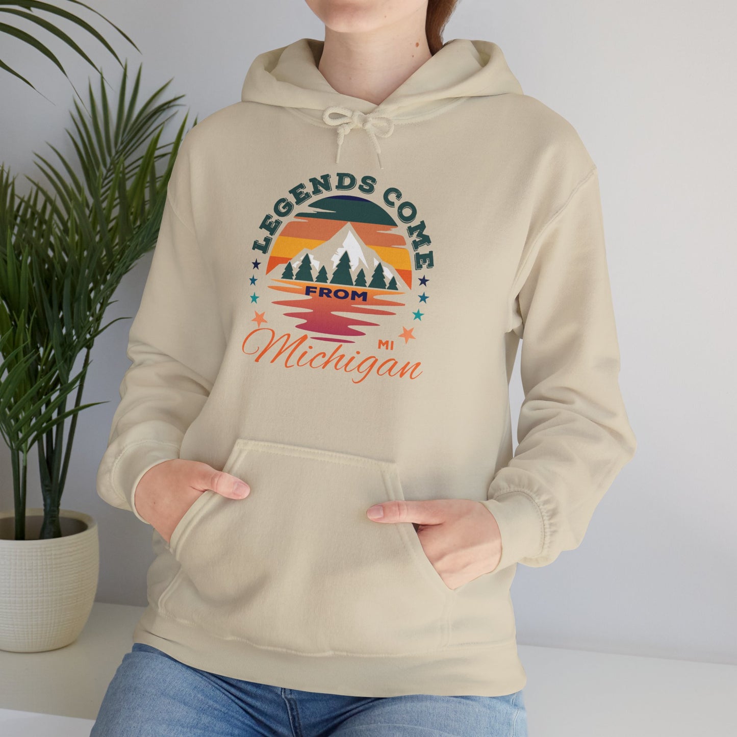 Legends Come From Michigan Unisex Hooded Sweatshirt