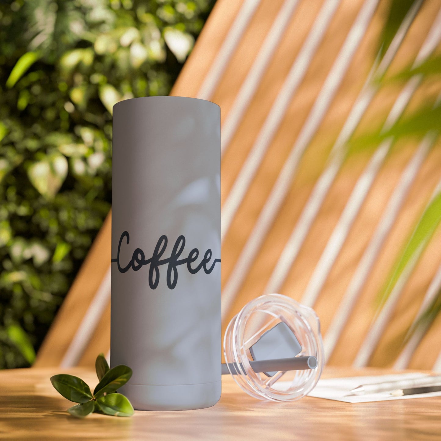 Coffee Heartbeat Skinny Tumbler - 20oz Matte Drinkware