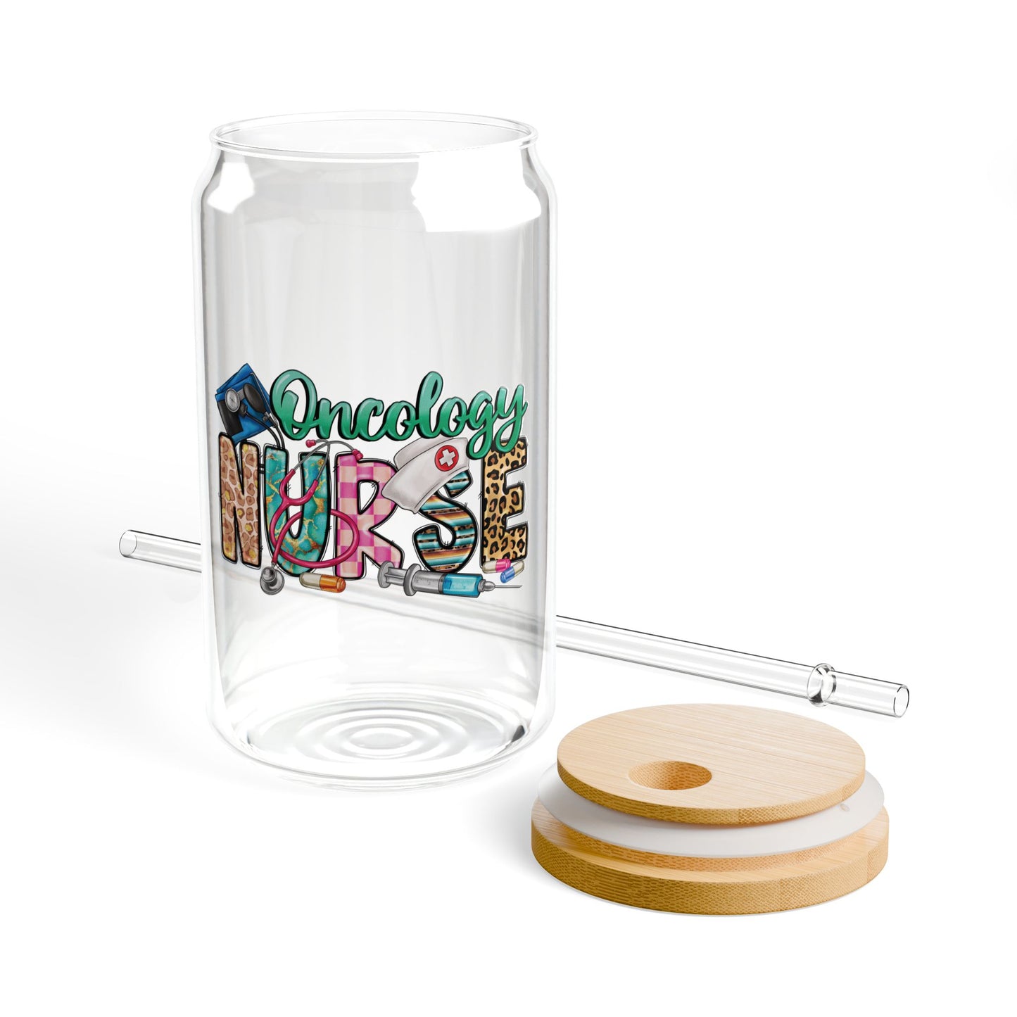 Oncology Nurse Glass Tumbler