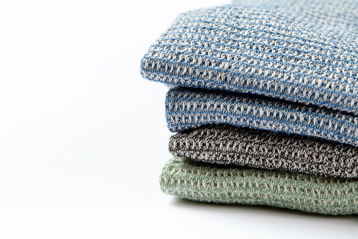 Kitchen Towels, Set of 4 - Cotton Waffle Weave Set