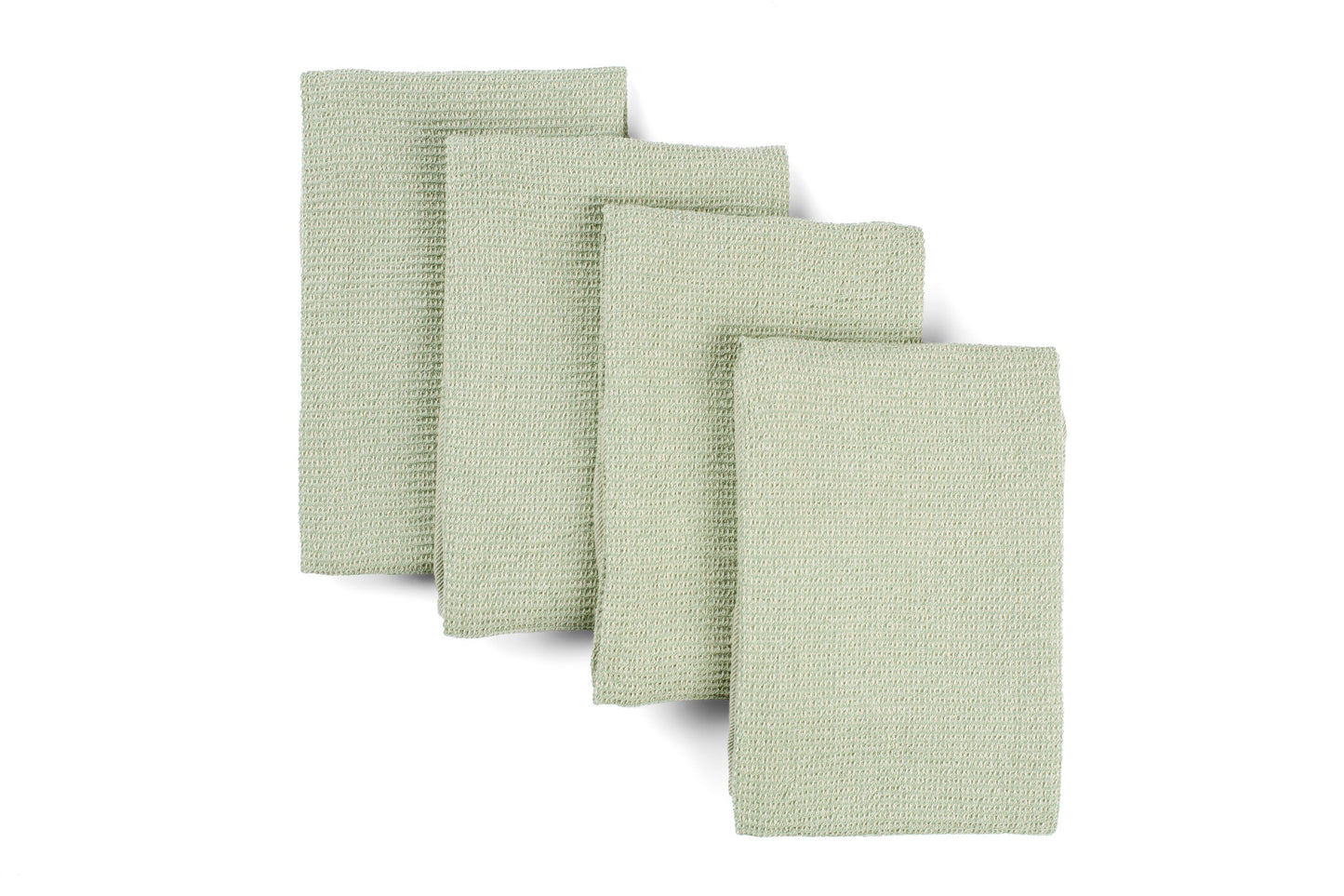 Kitchen Towels, Set of 4 - Cotton Waffle Weave Set