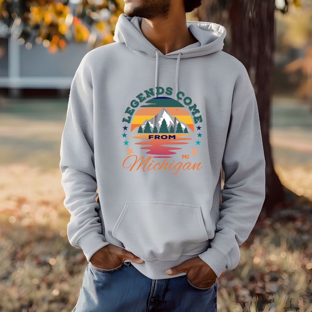Legends Come From Michigan Unisex Hooded Sweatshirt