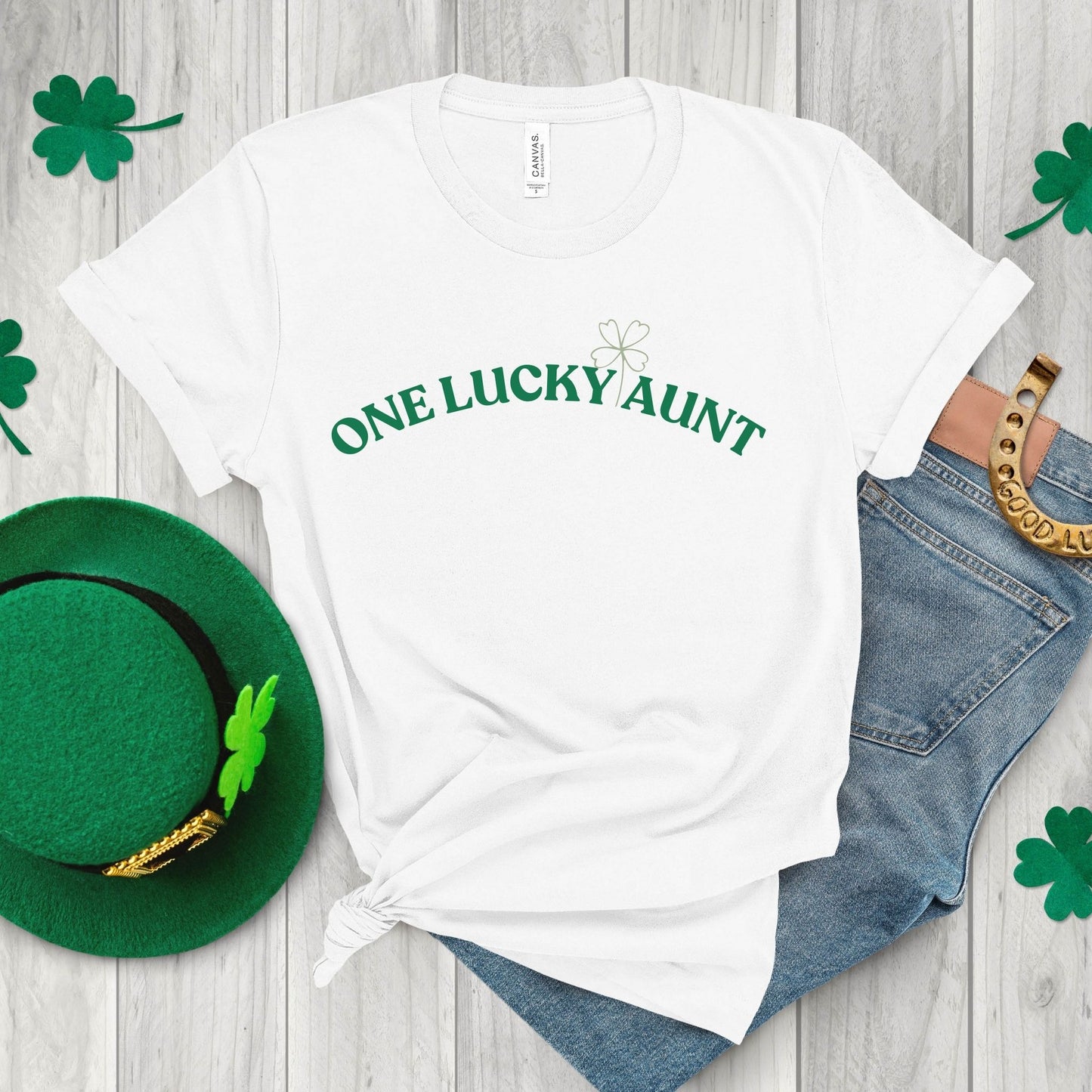 One Lucky Aunt Women Tee
